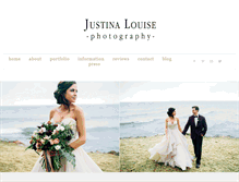 Tablet Screenshot of justinalouisephotography.com
